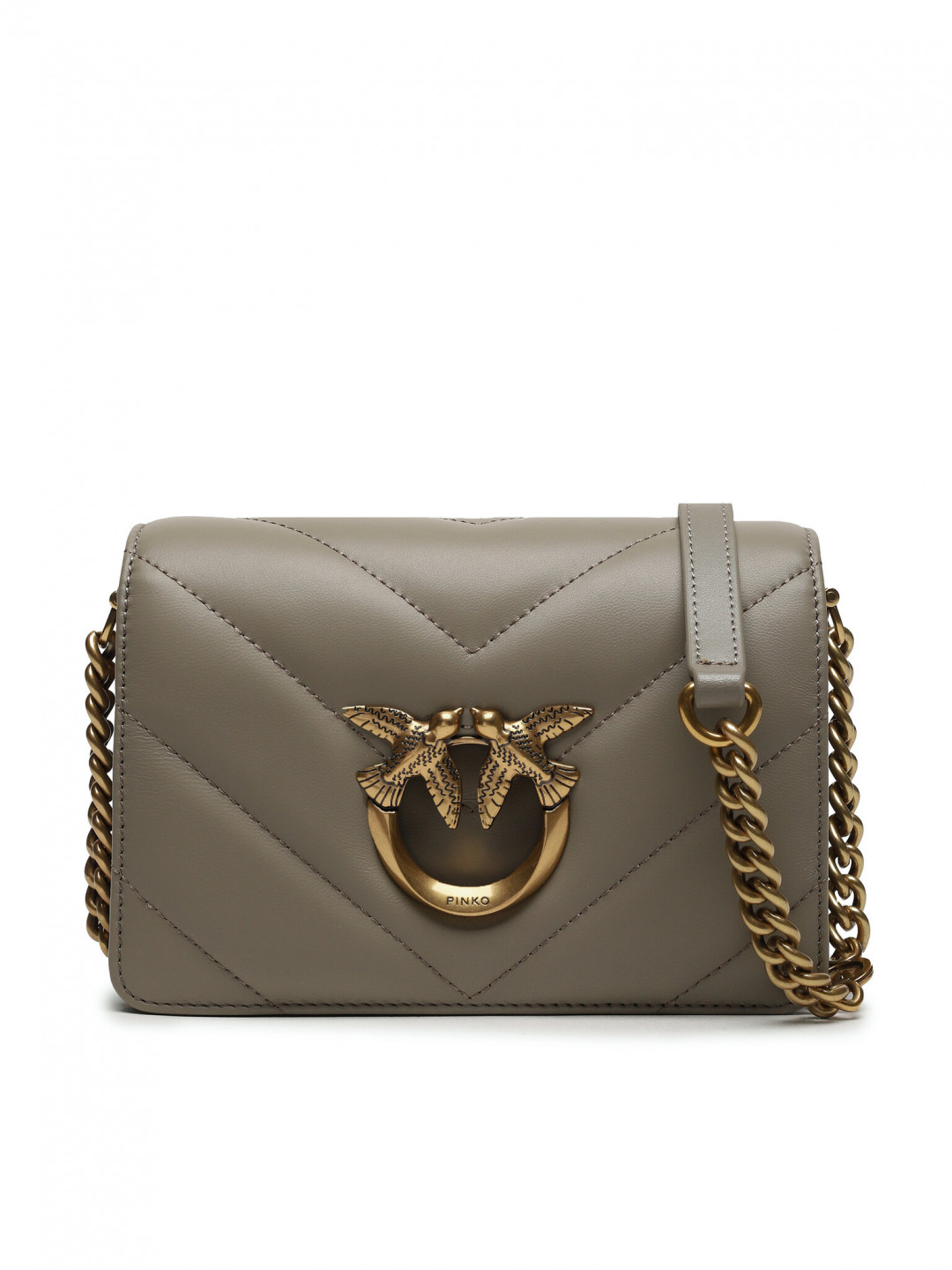 Pinko Kabelka Love Click Mini AI 23-24 PLTT 100067 A136 Šedá